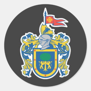 Sticker Rond Armoiries de Jalisco, Mexique