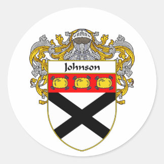 Sticker Rond Armoiries de Johnson (mannequins)