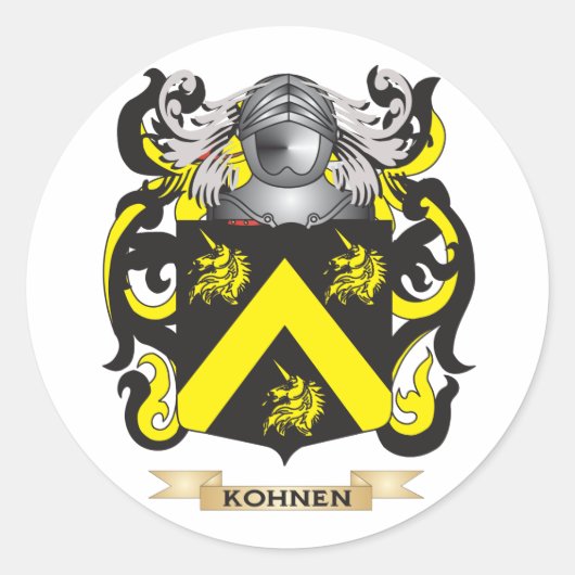 Sticker Rond Armoiries de Kohnen (crête de famille) (Devant)