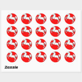 Sticker Rond Armoiries de la Basse-Saxe (Feuille)