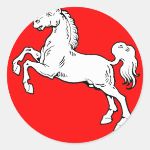 Sticker Rond Armoiries de la Basse-Saxe