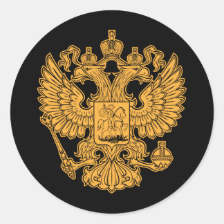 Sticker Rond Armoiries de la Fédération de Russie