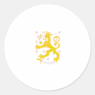 Sticker Rond Armoiries de la Finlande