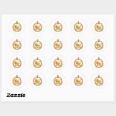 Sticker Rond Armoiries De La Perse (Feuille)