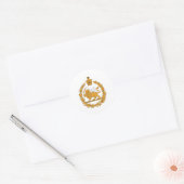 Sticker Rond Armoiries De La Perse (Enveloppe)