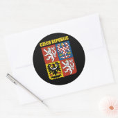 Sticker Rond Armoiries de la République tchèque (Enveloppe)