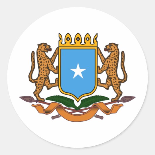 Sticker Rond Armoiries de la Somalie (Devant)
