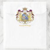 Sticker Rond Armoiries de la Suède (Sac)