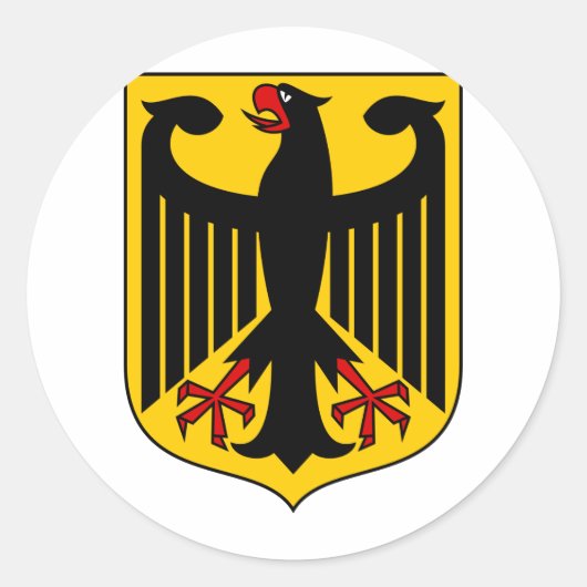 Sticker Rond Armoiries De L'Allemagne (Devant)