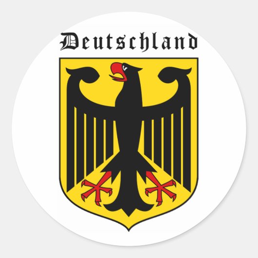 Sticker Rond Armoiries de l'Allemagne (Devant)
