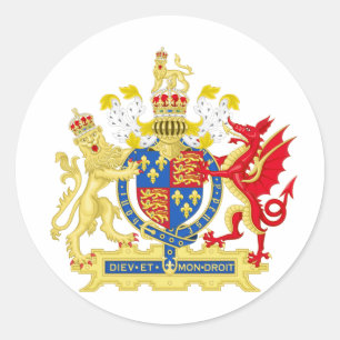 Sticker Rond Armoiries de l'Angleterre
