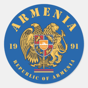 Sticker Rond Armoiries de l'Arménie