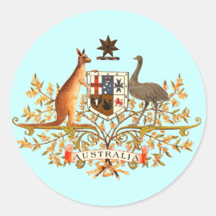 Sticker Rond armoiries de l'australie