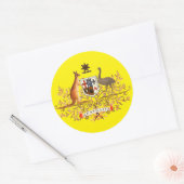 Sticker Rond armoiries de l'australie (Enveloppe)