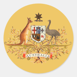 Sticker Rond armoiries de l'australie