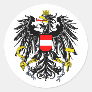 Sticker Rond Armoiries de l'Autriche