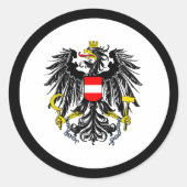 Sticker Rond Armoiries de l'Autriche (Devant)