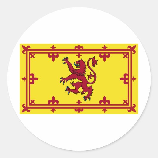 Sticker Rond Armoiries de l'Écosse (Devant)