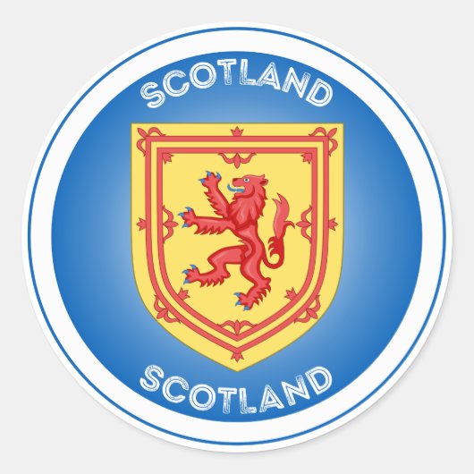 Sticker Rond Armoiries de l'Écosse Forme du cercle (Devant)