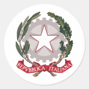 Sticker Rond Armoiries de l'Italie