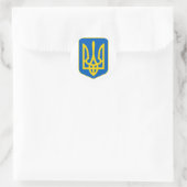 Sticker Rond Armoiries De L'Ukraine (Sac)