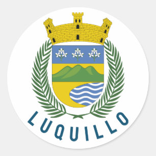 Sticker Rond Armoiries de Luquillo - Porto Rico