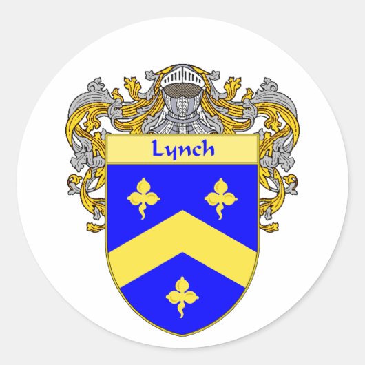 Sticker Rond Armoiries de Lynch (mannequins) (Devant)