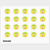Sticker Rond Armoiries De Madagascar (Feuille)