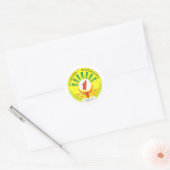 Sticker Rond Armoiries De Madagascar (Enveloppe)