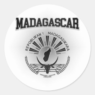 Sticker Rond Armoiries de Madagascar
