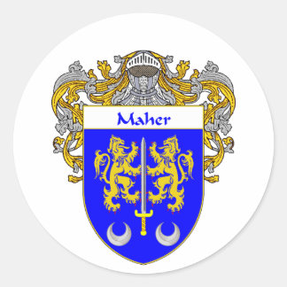 Sticker Rond Armoiries de Maher (mannequins)