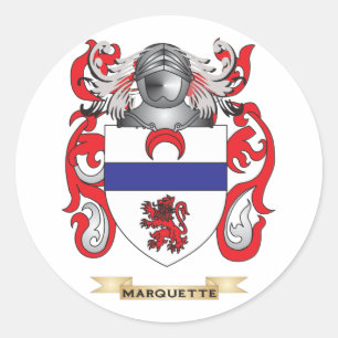 Sticker Rond Armoiries de Marquette (crête de famille)