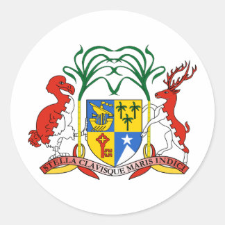 Sticker Rond Armoiries De Maurice