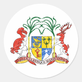 Sticker Rond Armoiries De Maurice