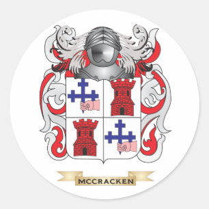 Sticker Rond Armoiries de McCracken (crête de famille)