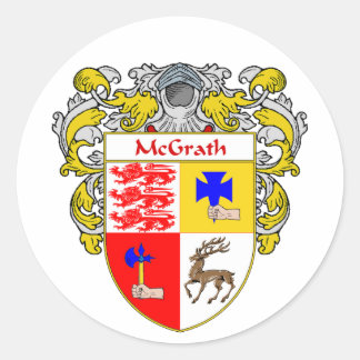 Sticker Rond Armoiries de McGrath (mannequins)