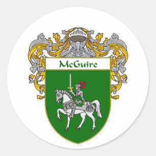 Sticker Rond Armoiries de McGuire (moulées)
