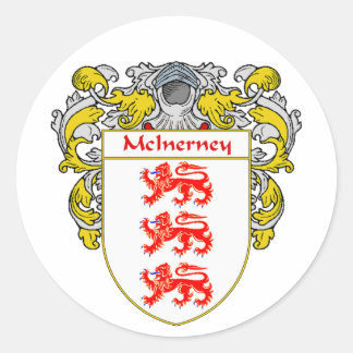 Sticker Rond Armoiries de McInerney (mannequins)