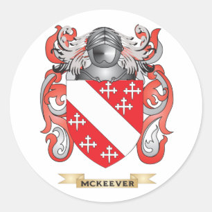 Sticker Rond Armoiries de McKeever (crête de famille)