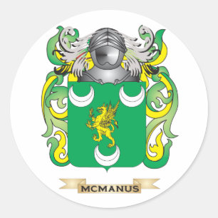Sticker Rond Armoiries de McManus (crête de famille)