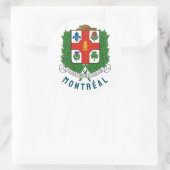 Sticker Rond Armoiries de Montréal, CANADA (Sac)