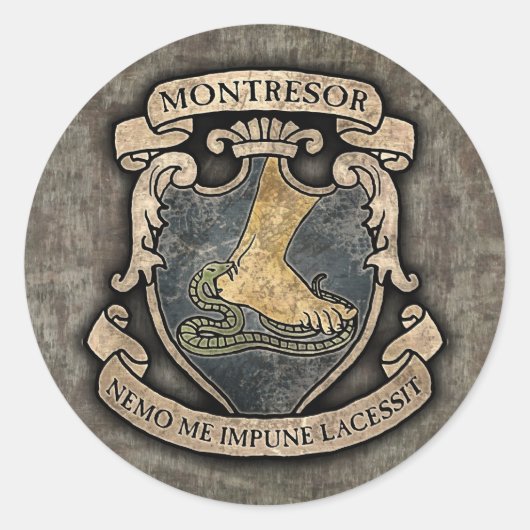 Sticker Rond Armoiries de Montresor (Devant)