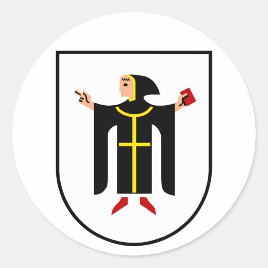 Sticker Rond Armoiries de München (Devant)