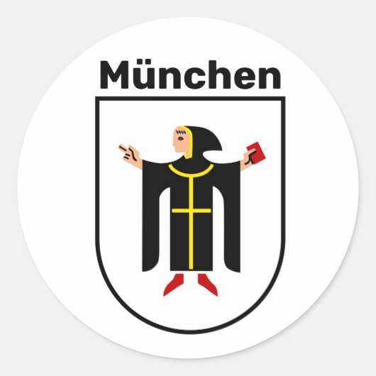 Sticker Rond Armoiries de Munich (Devant)
