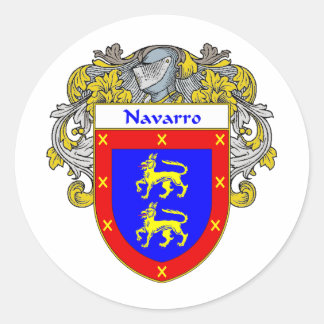 Sticker Rond Armoiries de Navarro (mannequins)