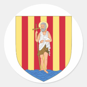 Sticker Rond Armoiries de Perpignan