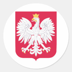 Sticker Rond Armoiries de Pologne