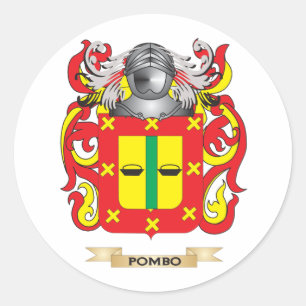 Sticker Rond Armoiries de Pombo (crête de famille)