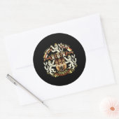 Sticker Rond Armoiries de Prague (Enveloppe)