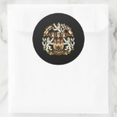 Sticker Rond Armoiries de Prague (Sac)